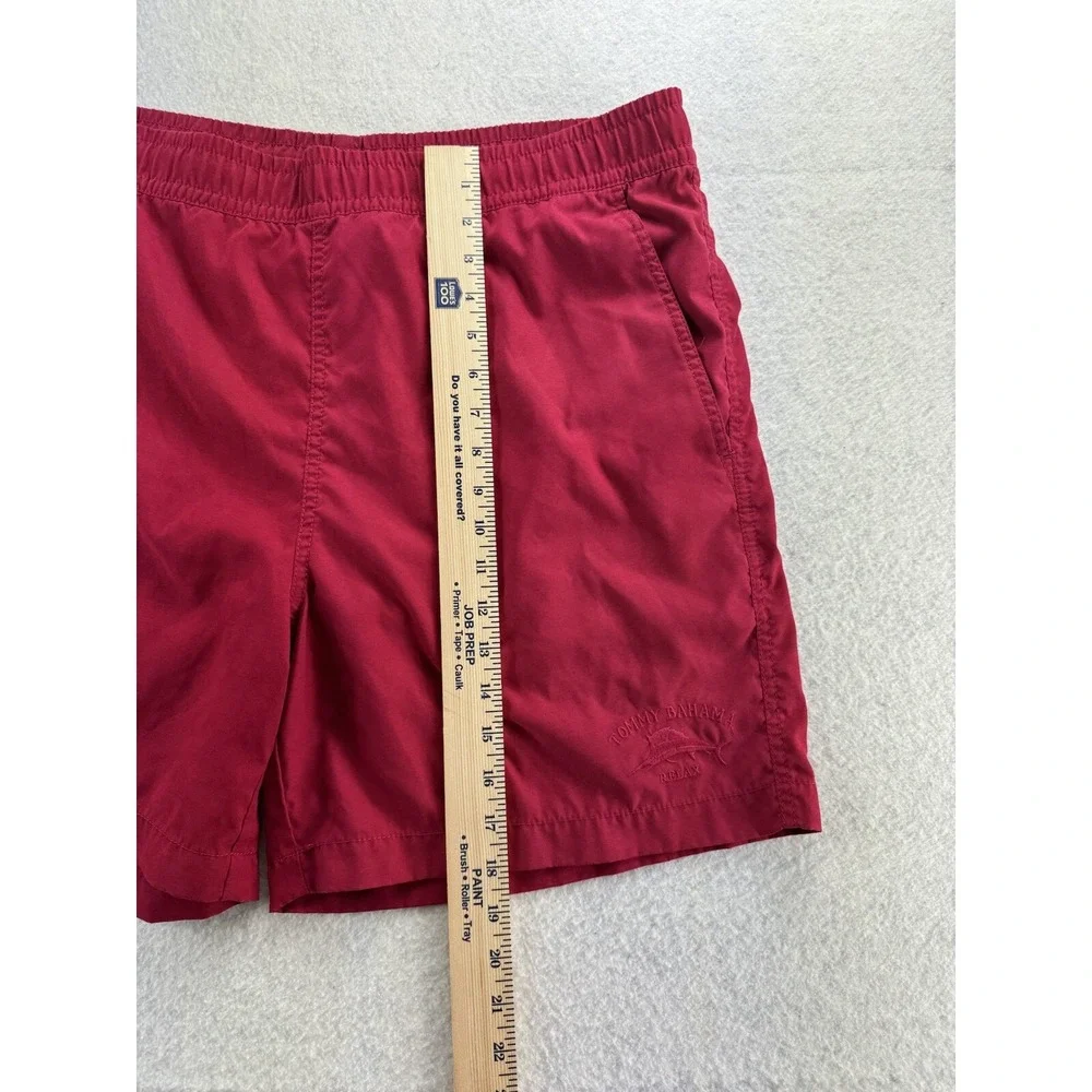 Tommy Bahama Mens Lined Swimsuit Trunks Shorts Red Tag Sz Med Best Fit Lg. 35-38